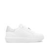 Rieker Laced Platform May Trainer - White Silver
